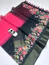 MG 571 Linen Digital Printed Fancy Surat Saree Wholesale Market